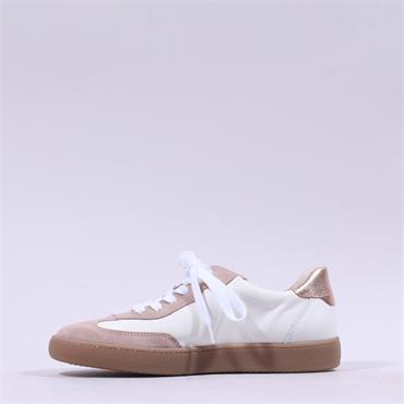 Paul Green Gumsole T Toe Trainer - White Rose Gold